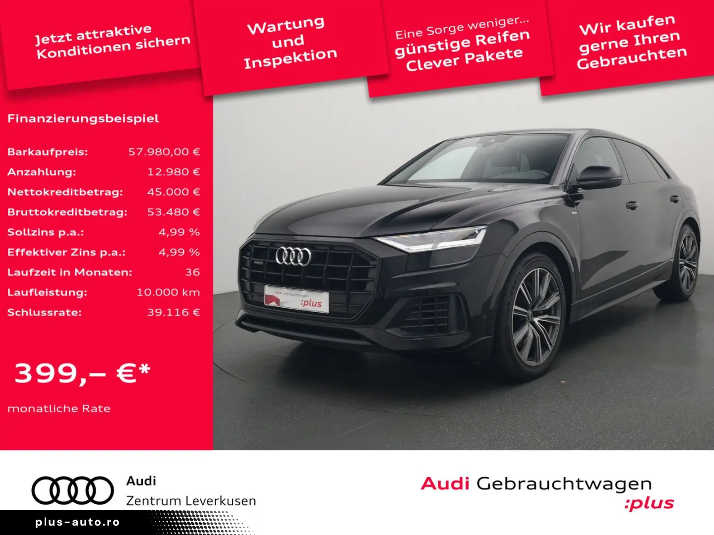 Q8 S line LEDER KAM NAVI VIRT CARPLAY SHZ PDC