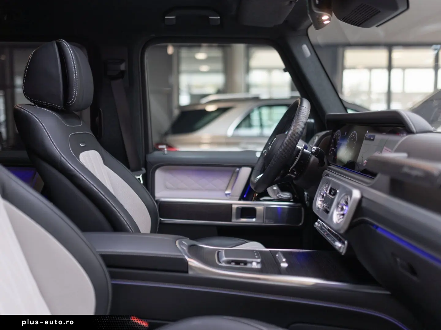 G 63 weiß-magno Fahrwerk NightI II Stdhzg 360