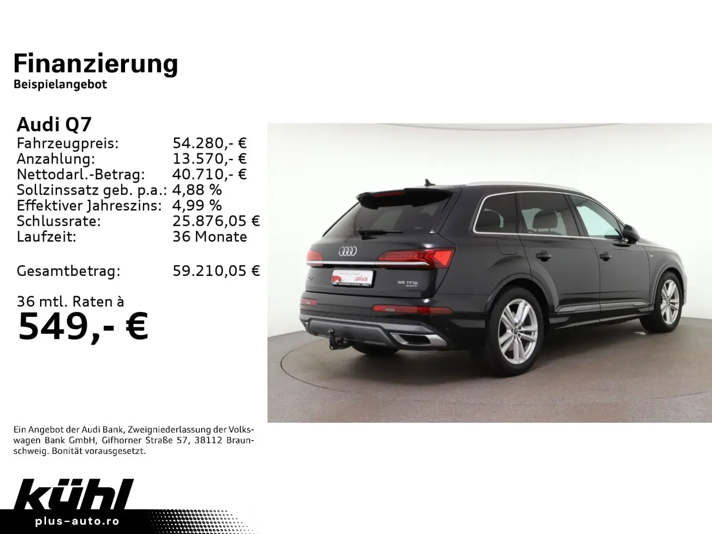 Q7 55 TFSI Q Tip. S line LED Luft HuD ACC 360  A