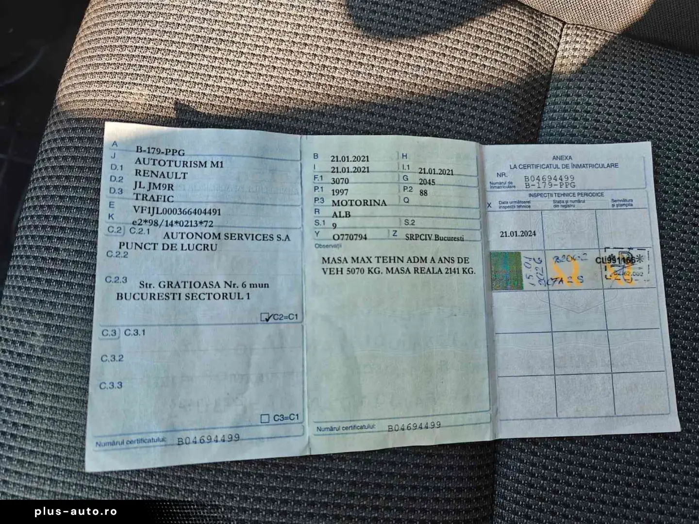 Renault Trafic persoane 2020