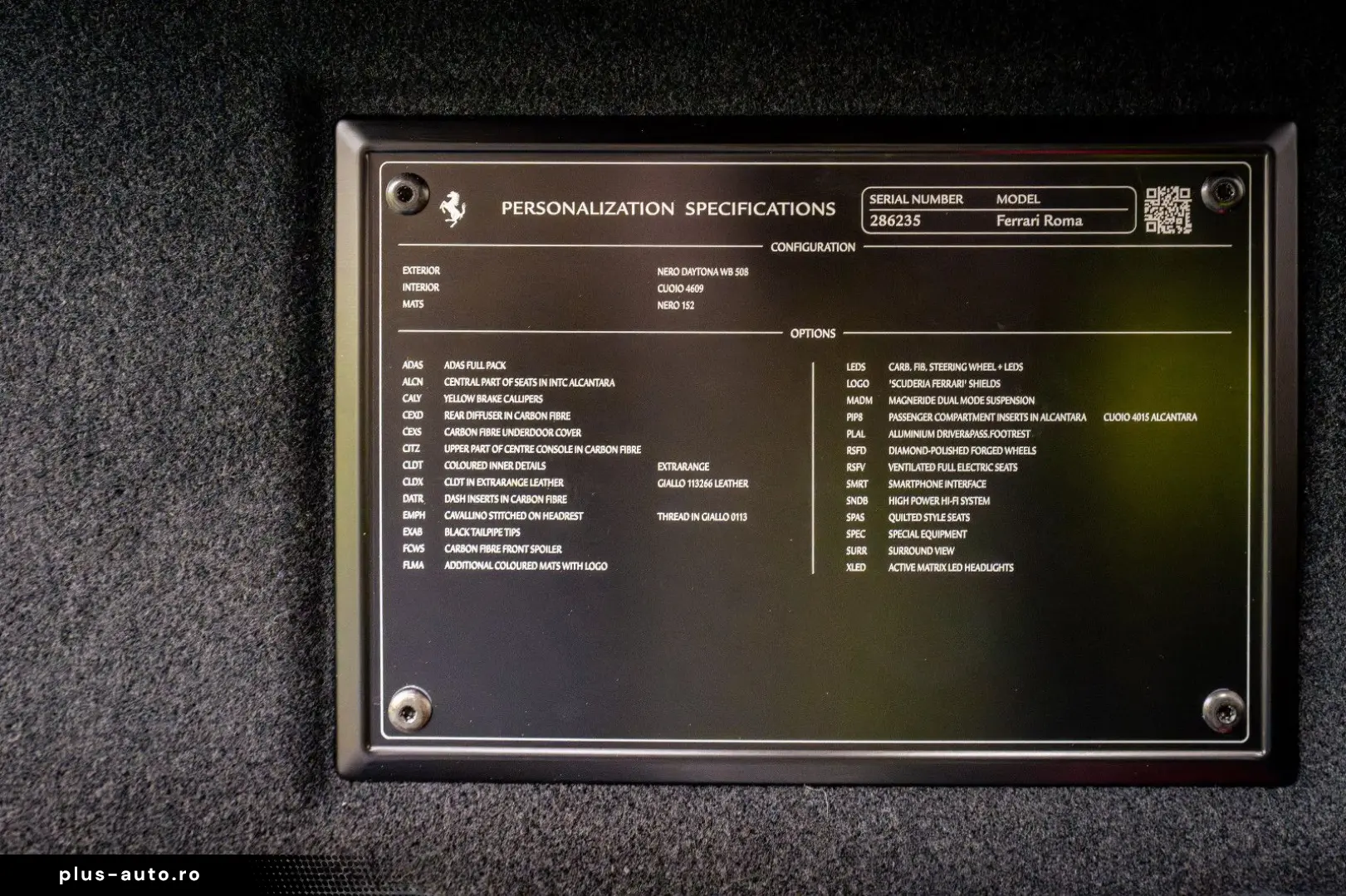 FERRARI Roma Garanti  Carbon-Paket  Exklusiv Mattgrün