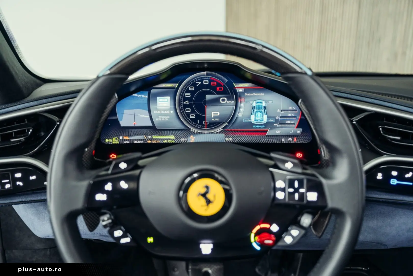 FERRARI 296 GTS  Lift  Blu Pozzi  einlackierte Streifen