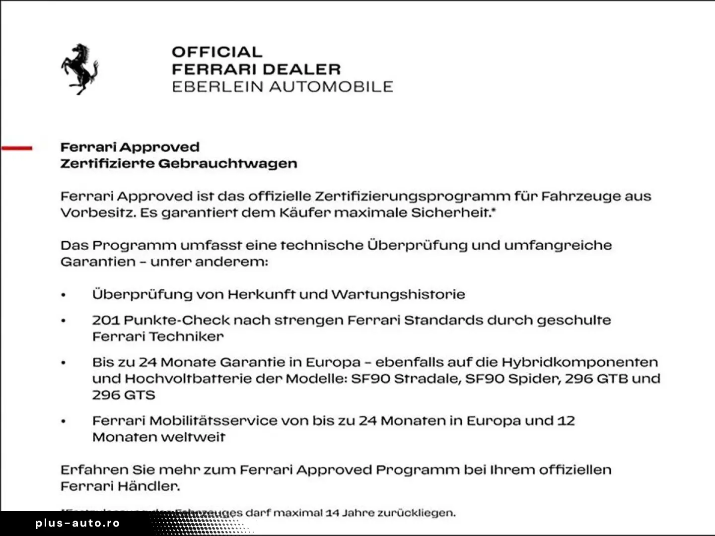 FERRARI 296 GTS 140.000€ an Optionals