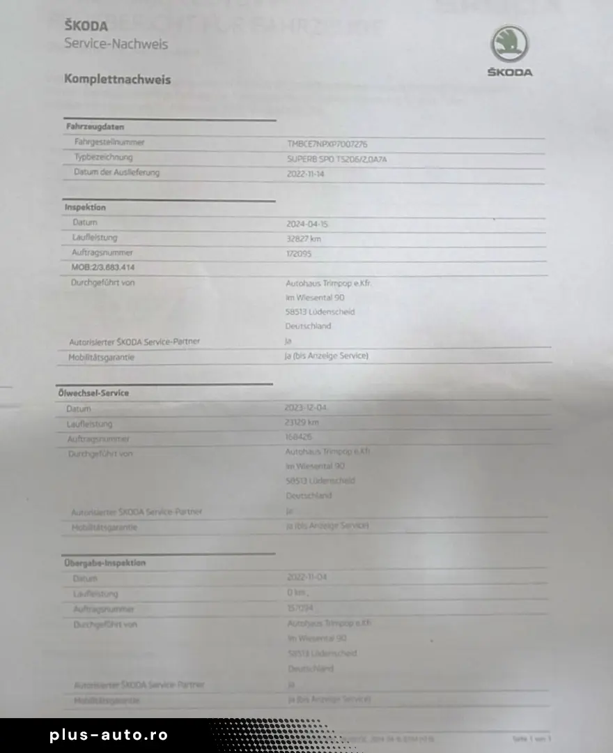 SKODA Superb Lim. 2.0 TSI Sportline 4x4 TEMP MATRIX VC
