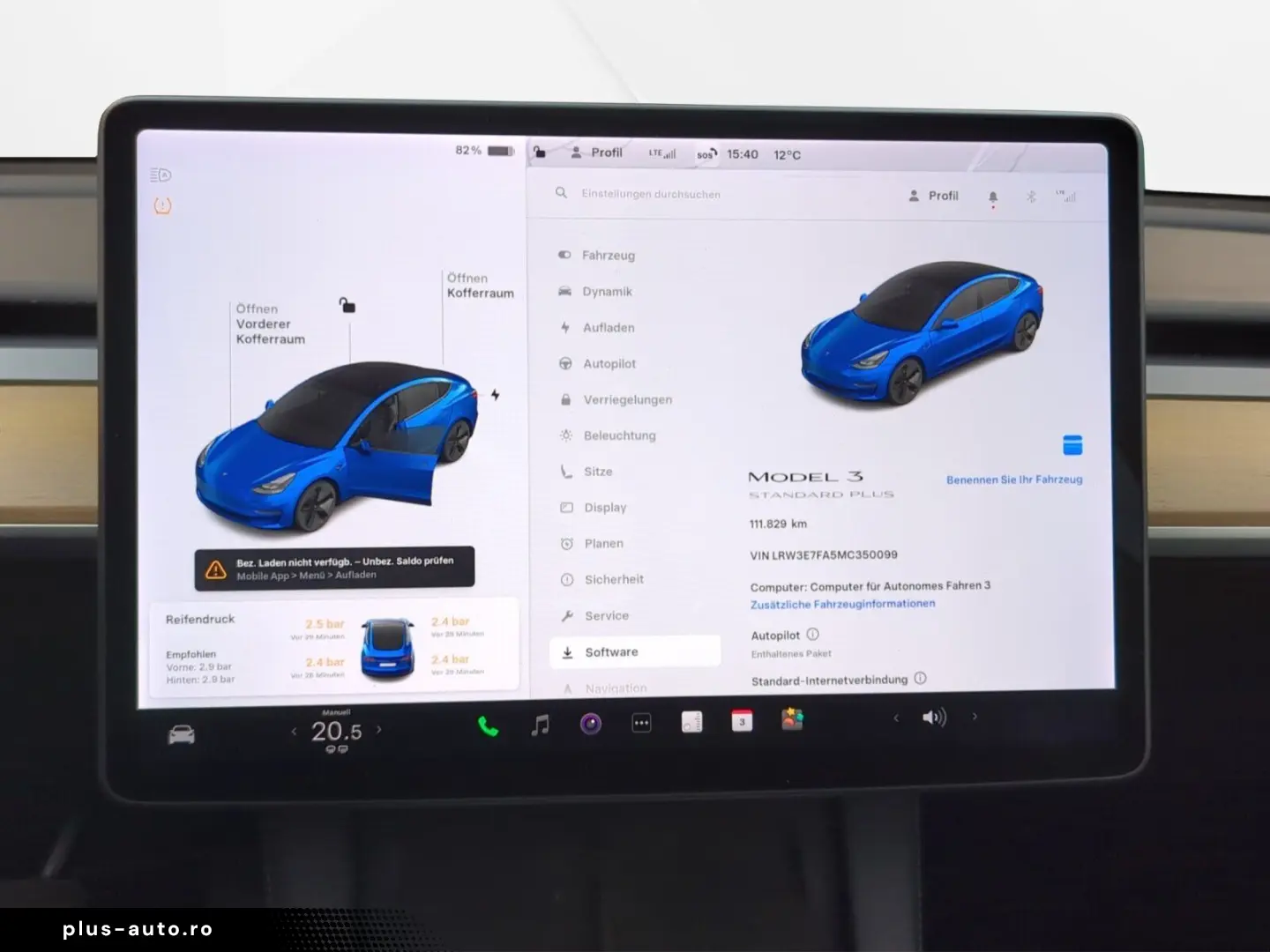 TESLA Model 3 Standard Range PLUS 55kWh Facelift A.Pil