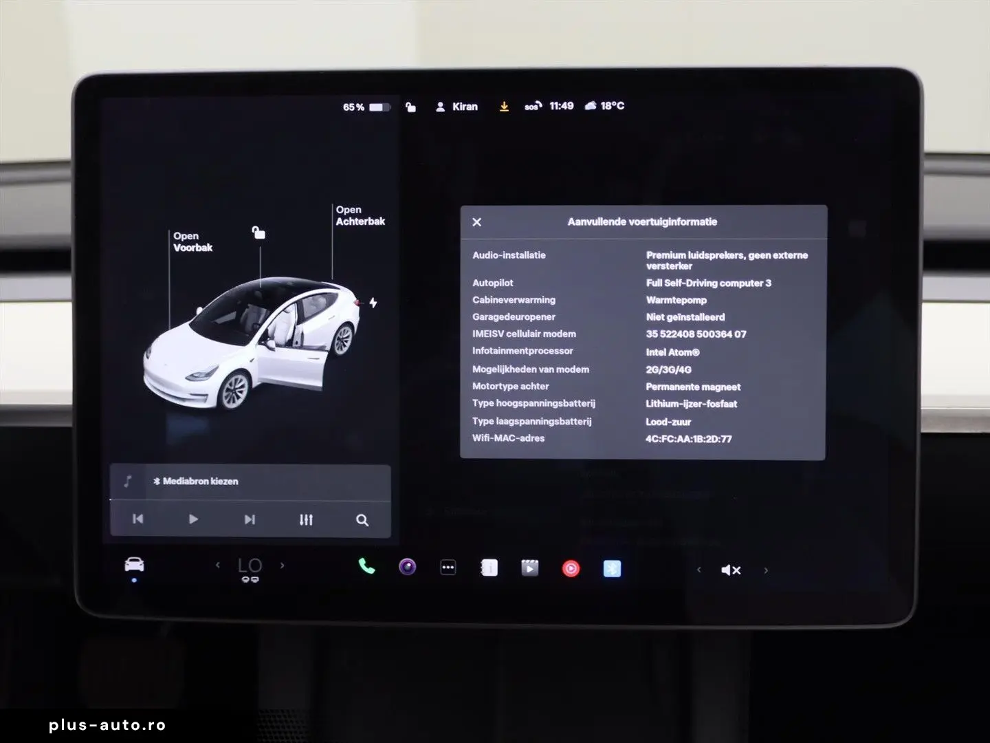 TESLA Model 3 Standard RWD Plus FACELIFT [ Weiß LEDER