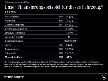 MERCEDES-BENZ AMG E 53 Hyb 4M  Distr Memory Ambi  To&hellip;