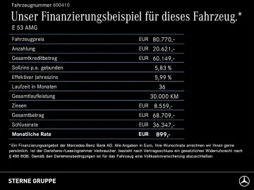 MERCEDES-BENZ E 53 Hybr 4M  DriversP AHK Burme 360  &hellip;