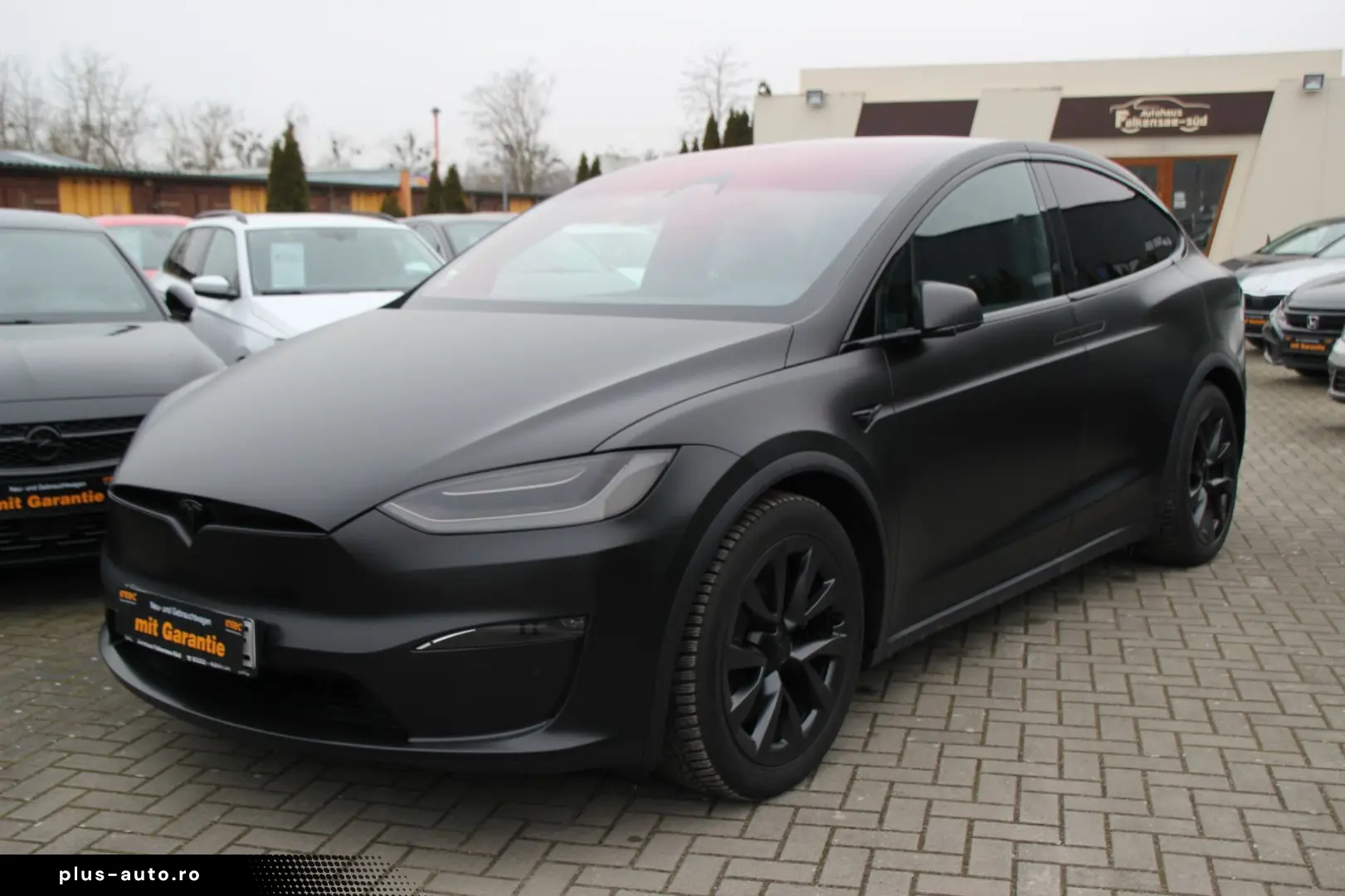 TESLA Model X Plaid Yoke-Lenkrad Garantie Mattfoliert