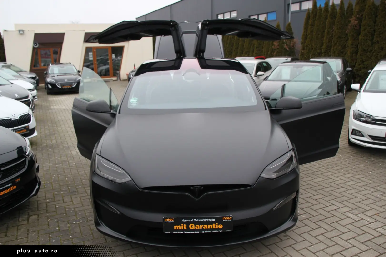 TESLA Model X Plaid Yoke-Lenkrad Garantie Mattfoliert