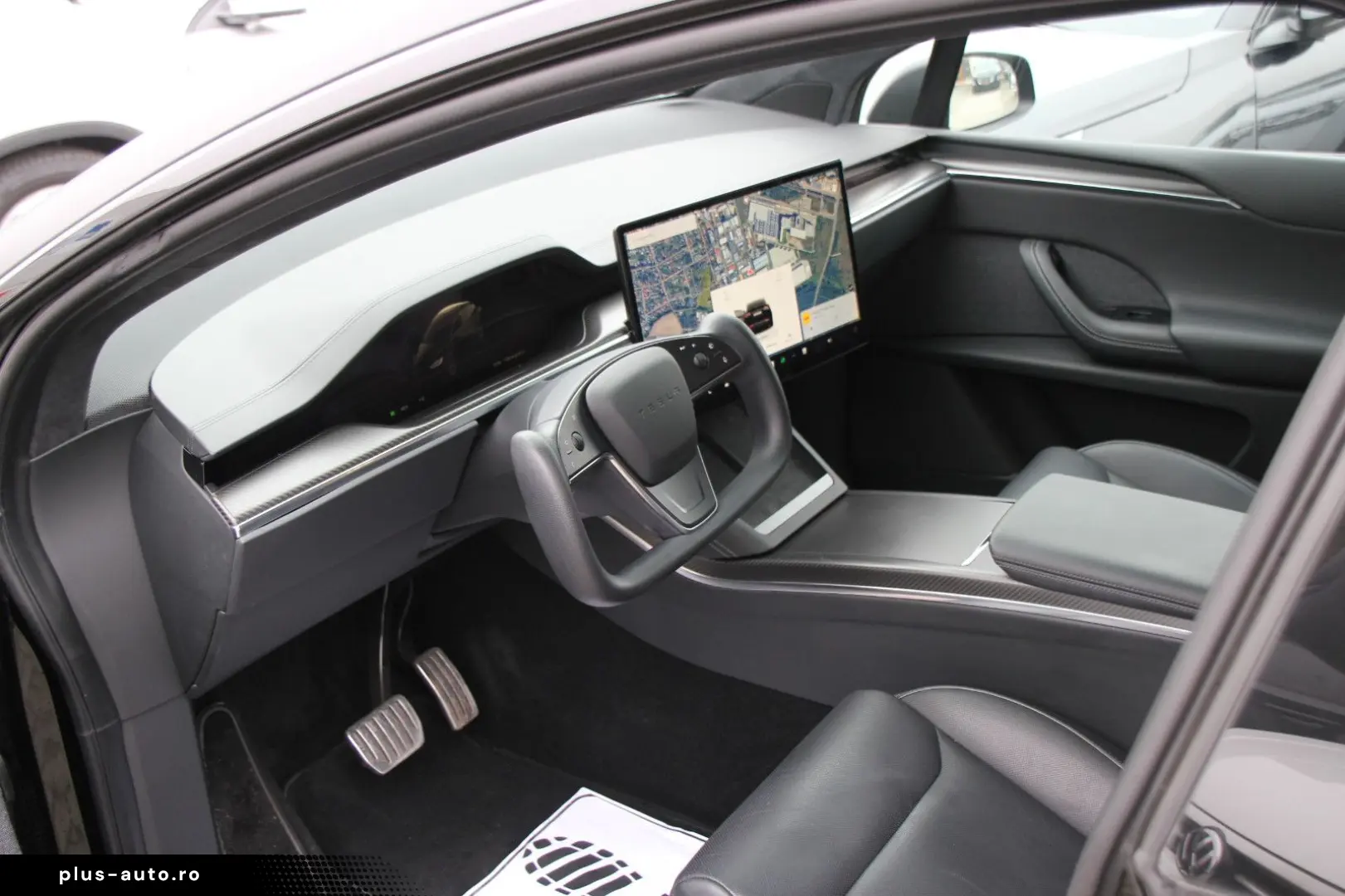 TESLA Model X Plaid Yoke-Lenkrad Garantie Mattfoliert