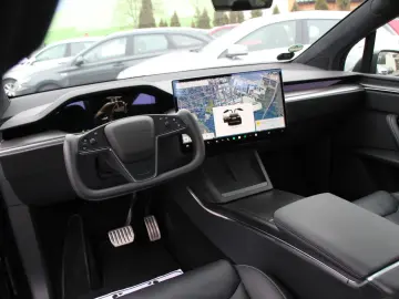 TESLA Model X Plaid Yoke-Lenkrad Garantie Mattfoliert