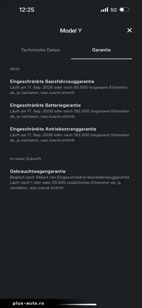 TESLA Model Y LR AWD Red Innen weiß EAP 20  Ga 09.2027