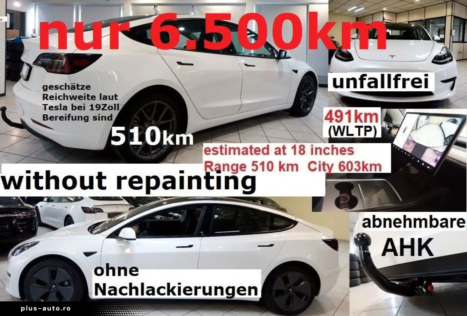TESLA Model 3 AHK nahezu neu kaufen auch Tesla an