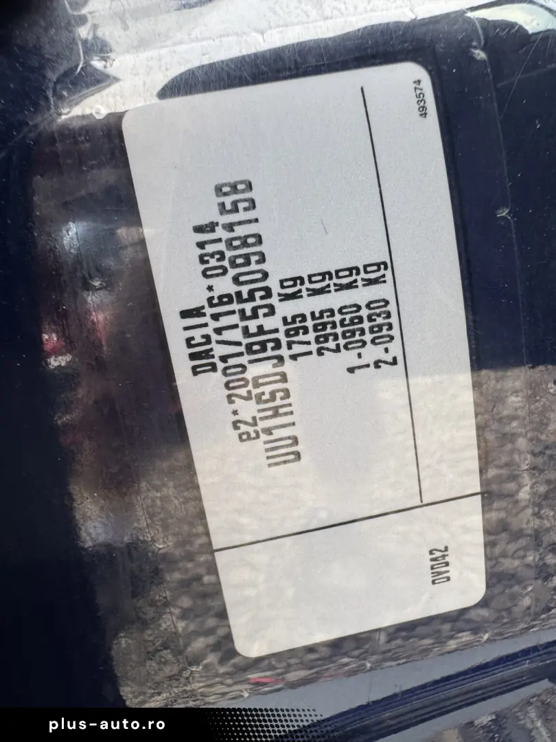 Dacia Duster 2016 Diesel 1.5 Euro 6