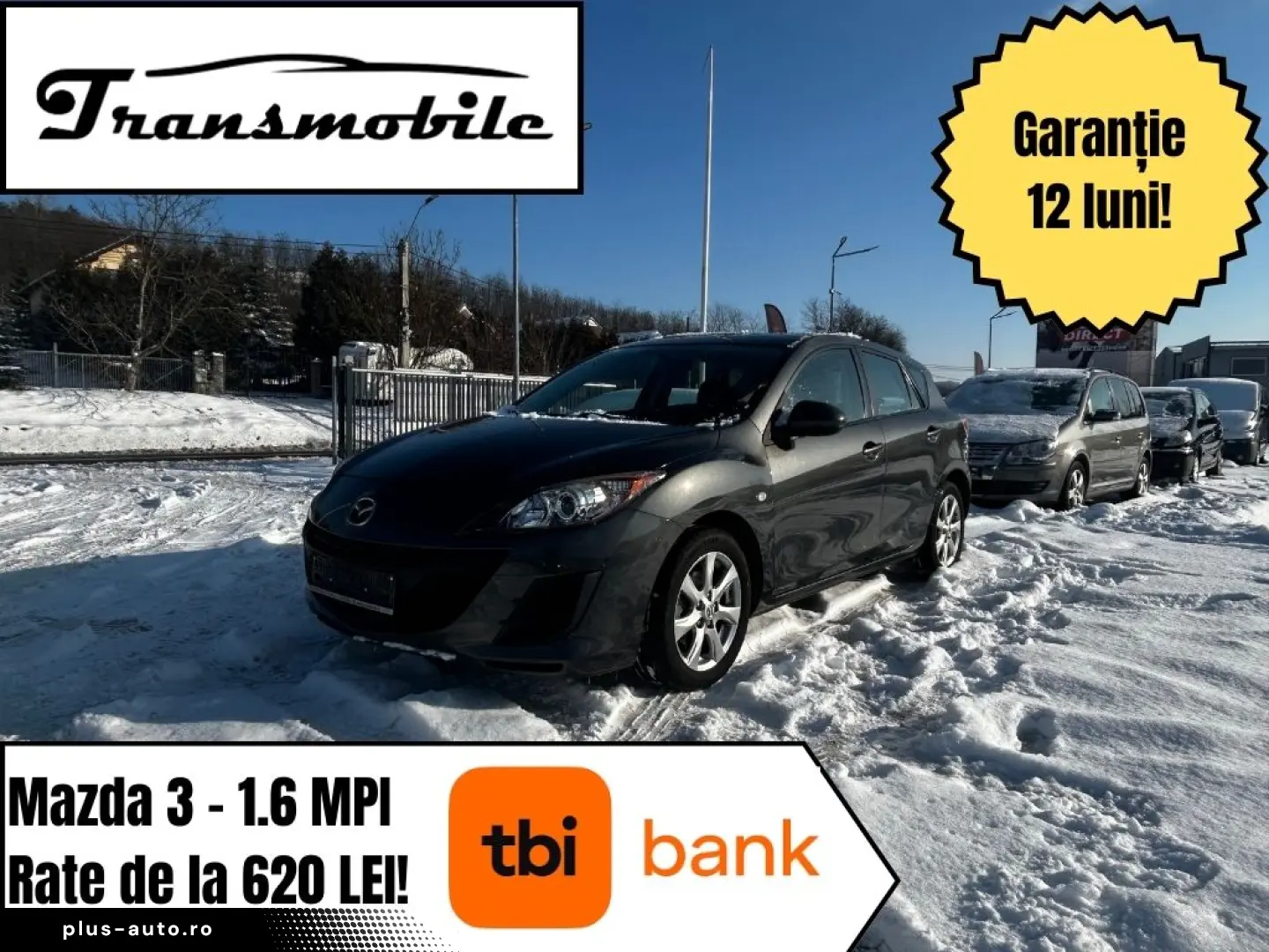 Mazda 3 MZR Active 1.6 MPI   139.000 km   Garanție & Rate