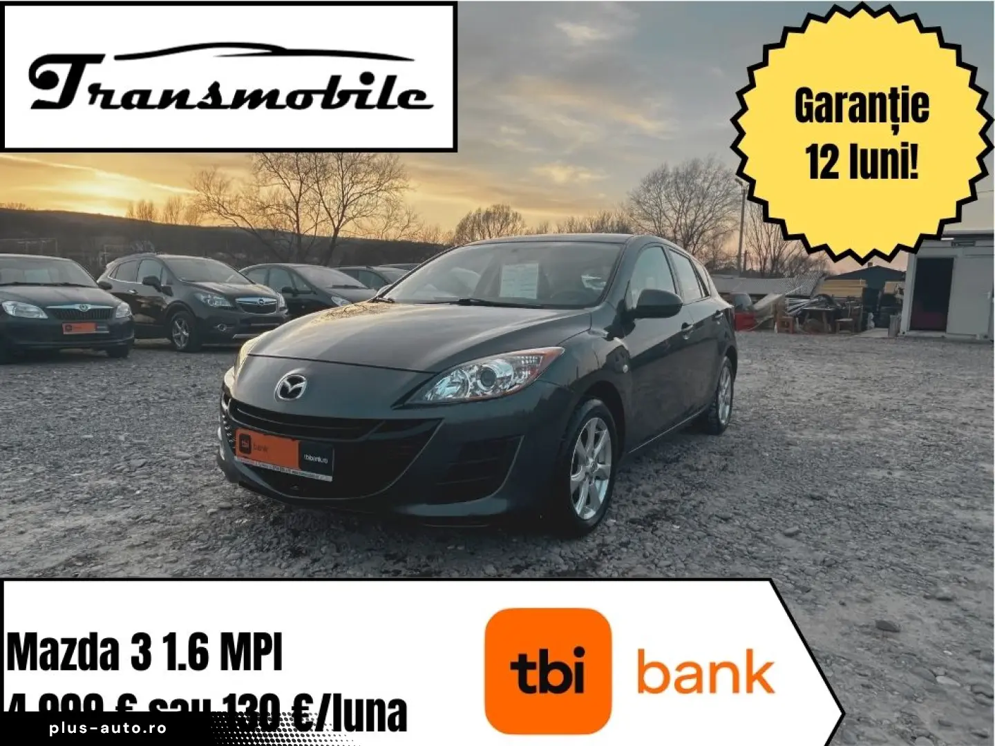 Mazda 3 MZR Active 1.6 MPI   139.000 km   Garanție & Rate