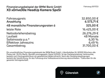 BMW X3 xDrive30e HeadUp Kamera SpoSi Bluetooth HUD