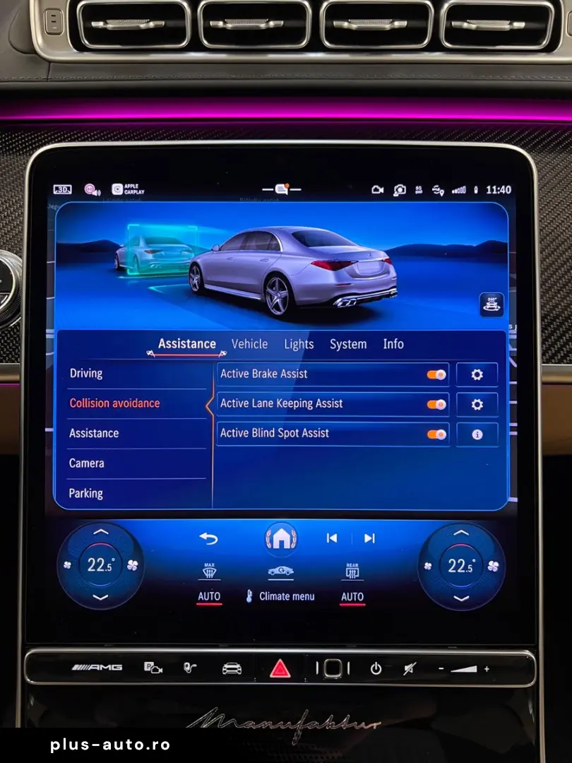 MERCEDES-BENZ S63 AMG E-PERFM ACC BURM HUD MATRX CARPLAY 360
