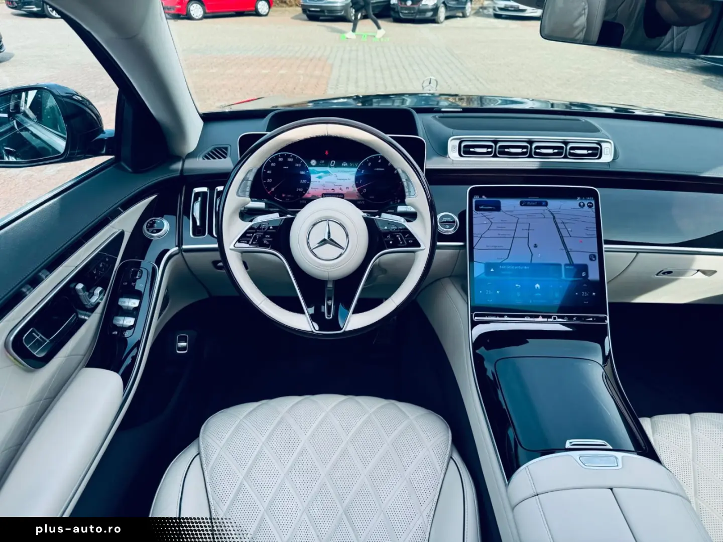 MERCEDES-BENZ S 450 Long AMG Line NAPPA BEIGE 3xTV CHAUFFEUR