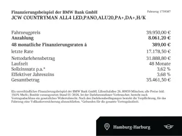 MINI JCW Countryman ALL4 LED Pano Alu20 PA  DA  H K