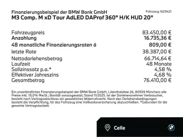 BMW M3 Comp. M xD Tour AdLED DAProf 360  H K