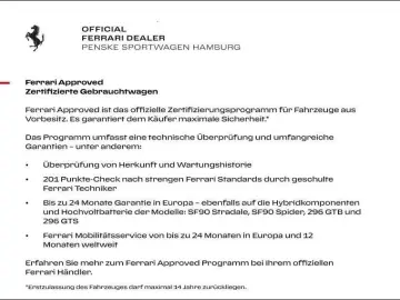 FERRARI 296 GTS - FERRARI HAMBURG