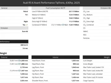 AUDI RS6 Performance 630HP RS-DESIGN  PLUS PANO  VAT