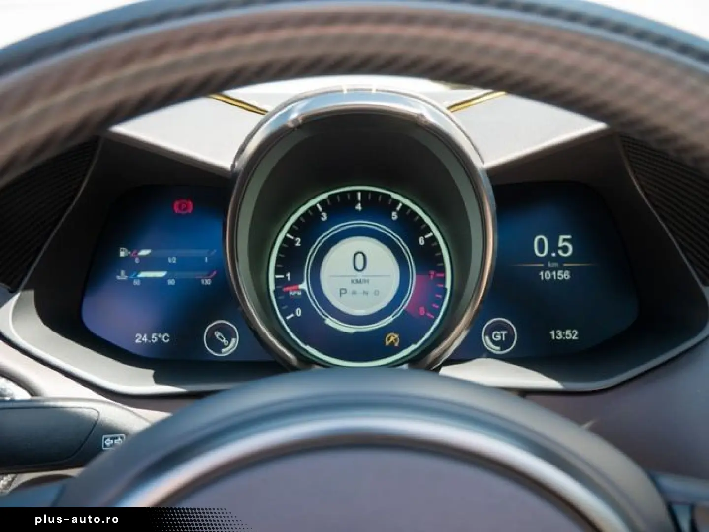 ASTON MARTIN DBS Volante Frosted Glass Yellow Carbon