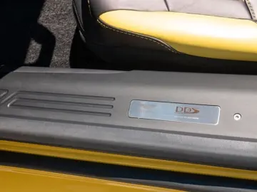 ASTON MARTIN DBS Volante Frosted Glass Yellow Carbon