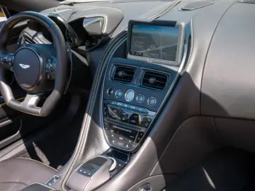 ASTON MARTIN DBS Volante Frosted Glass Yellow Carbon