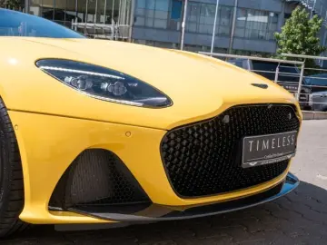 ASTON MARTIN DBS Volante Frosted Glass Yellow Carbon