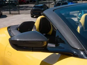 ASTON MARTIN DBS Volante Frosted Glass Yellow Carbon