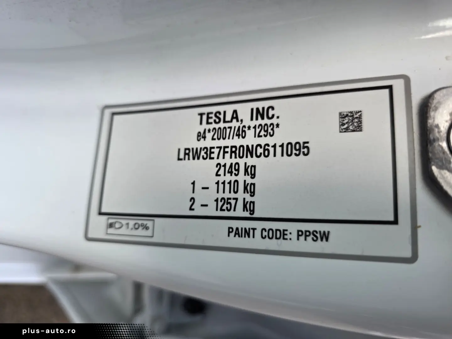 TESLA Model 3 RWD Ryzen! Baterie 95%! 60 5 kWh