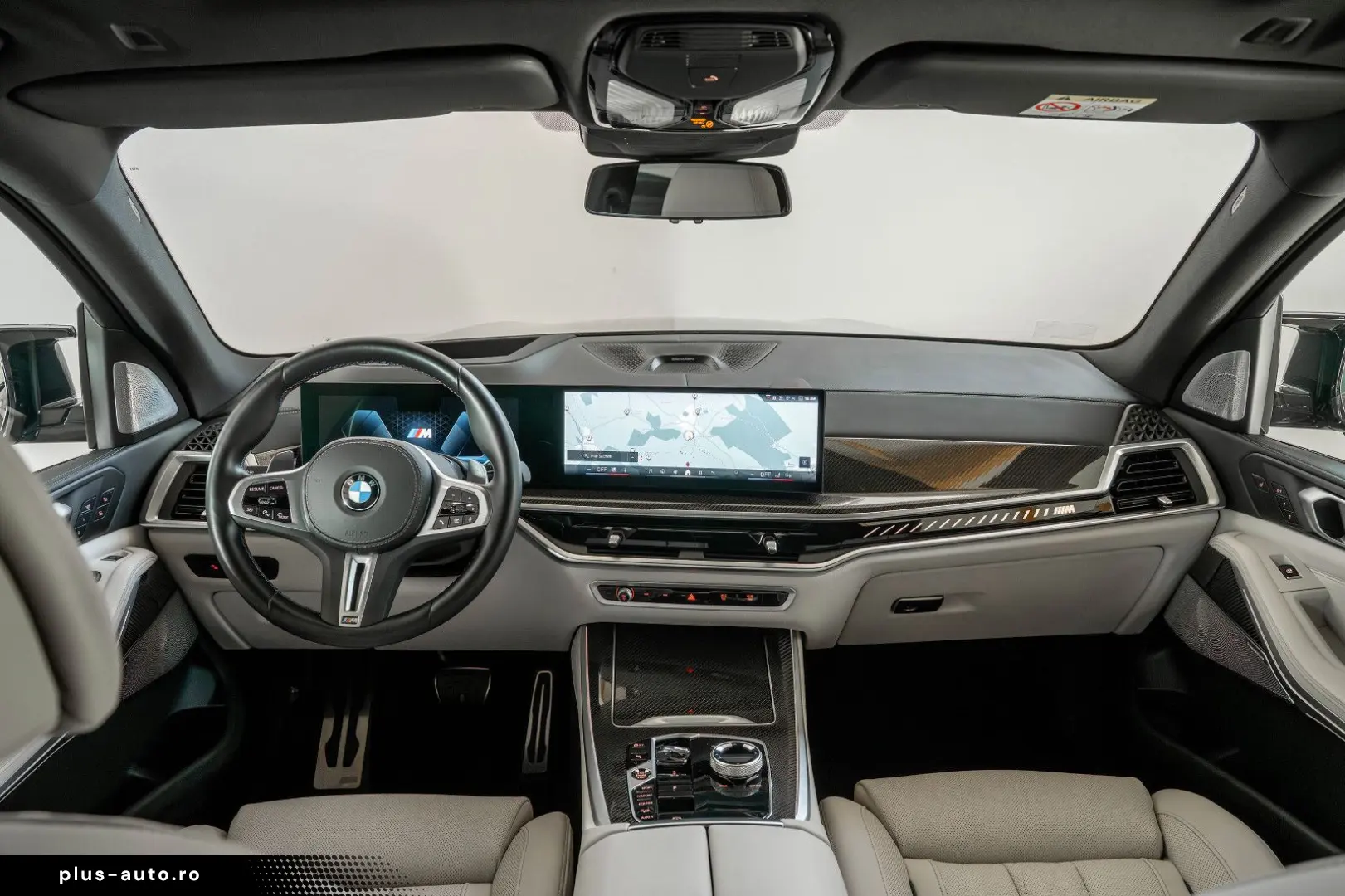 BMW X5 M60i PROFESSIONAL CARBON GLAS SKY MERINO B&W