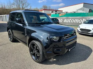 LAND ROVER Defender 90 V8   Black Pack Leder Tan Ebony ACC