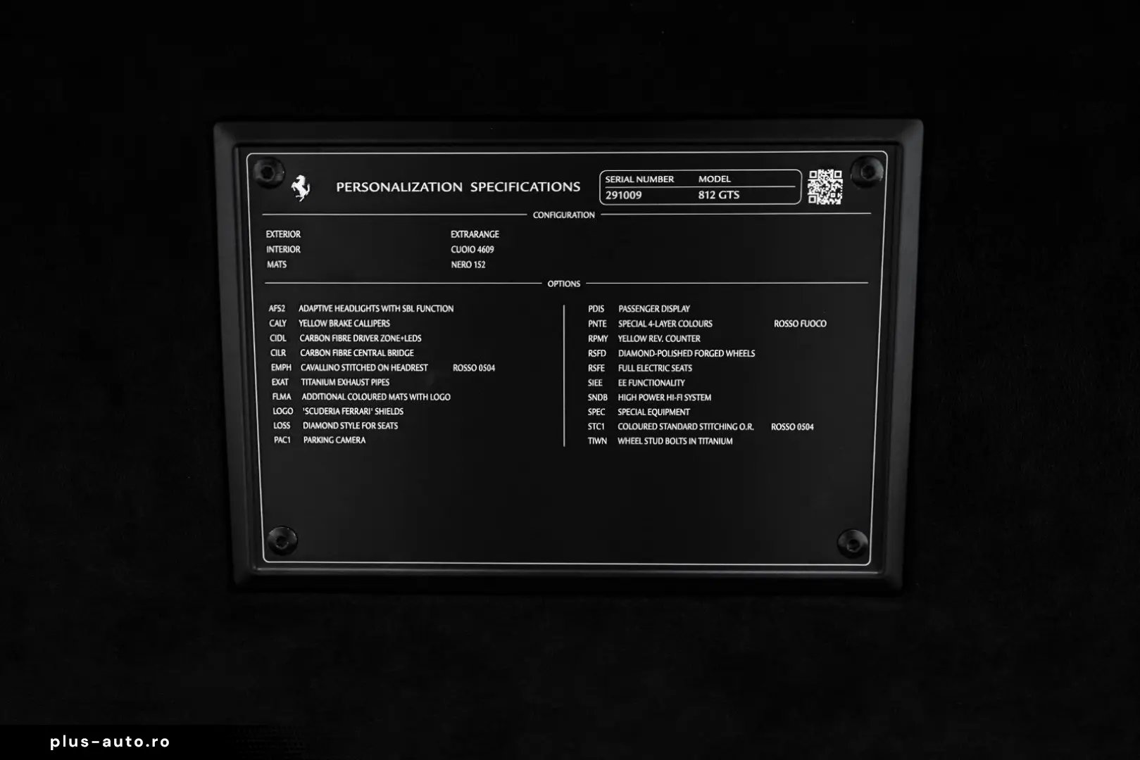 FERRARI 812 GTS Camera JBL Fuoco