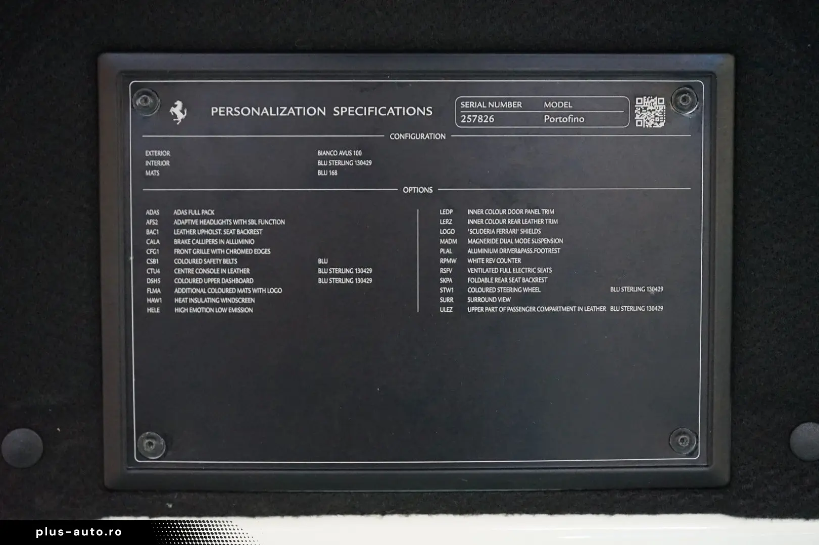 FERRARI Portofino ADAS 360 CERAMIC LED DCT 148.760€NETTO