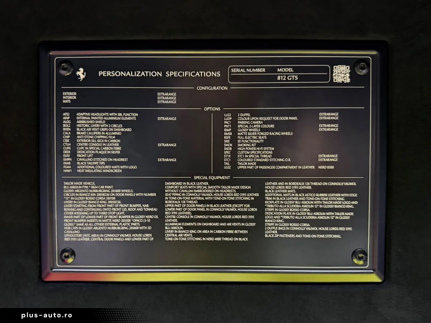 FERRARI 812 GTS TAILOR MADE HOMMAGE SCUDERIA ASKOLIN #12