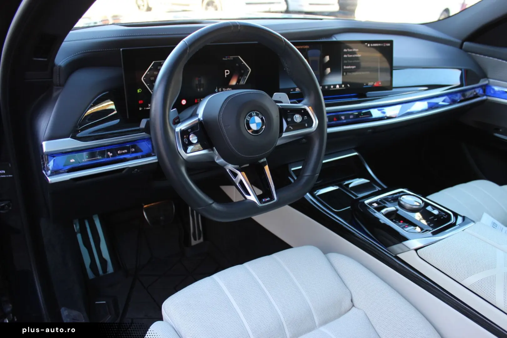 BMW 740 d xDrive M Sport  TV Spate Interior Bej