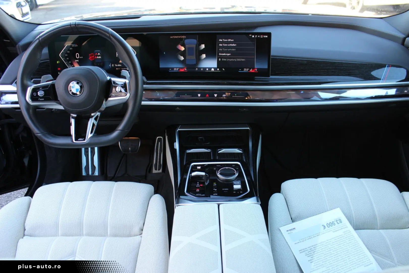 BMW 740 d xDrive M Sport  TV Spate Interior Bej