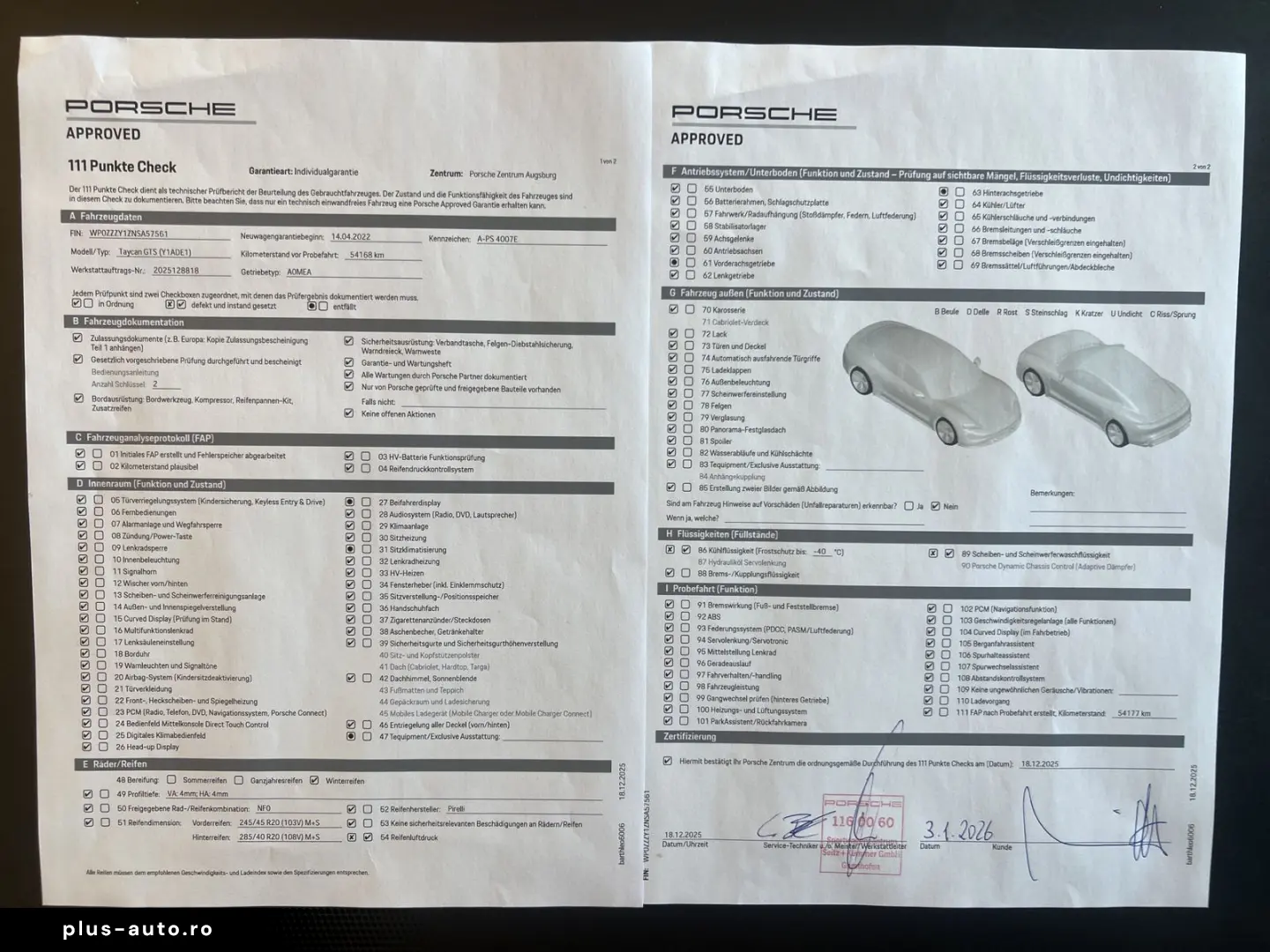 PORSCHE Taycan GTS 360  HUD 21'' Matrix Ap&hellip;