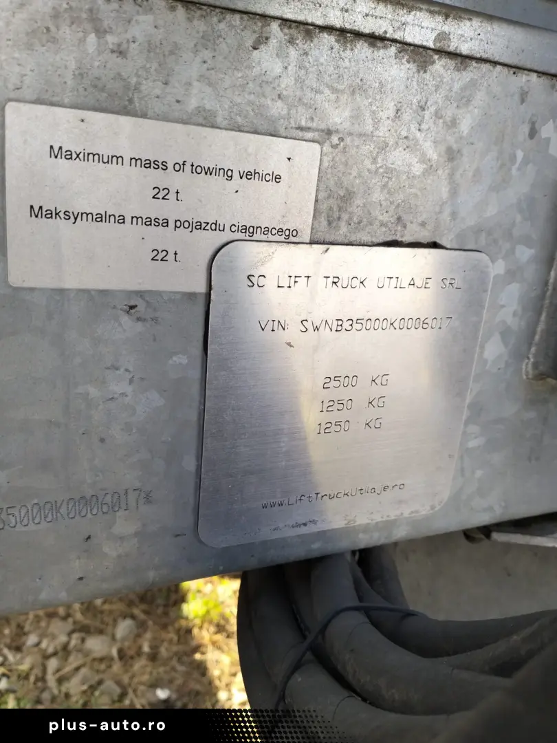 REMORCA CU MACARA NIEWIADOW B3500 N1