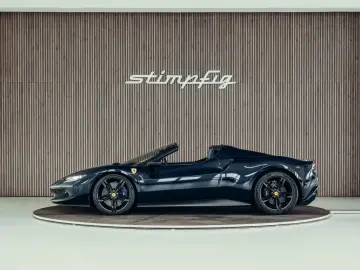 FERRARI 296 GTS  Lift  Blu Pozzi  einlackierte Streifen