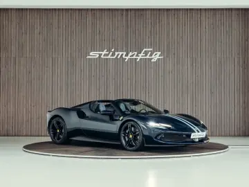 FERRARI 296 GTS  Lift  Blu Pozzi  einlackierte Streifen