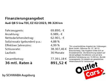 AUDI Q8 50 TDI qu. 2x S line Allr.Lenk PANO AHK StdHz