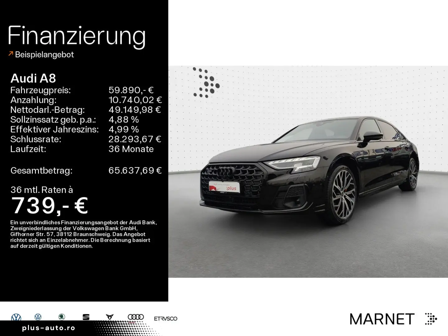 AUDI A8 Lang 50 TDI quattro S line Navi Matrix B&O HU