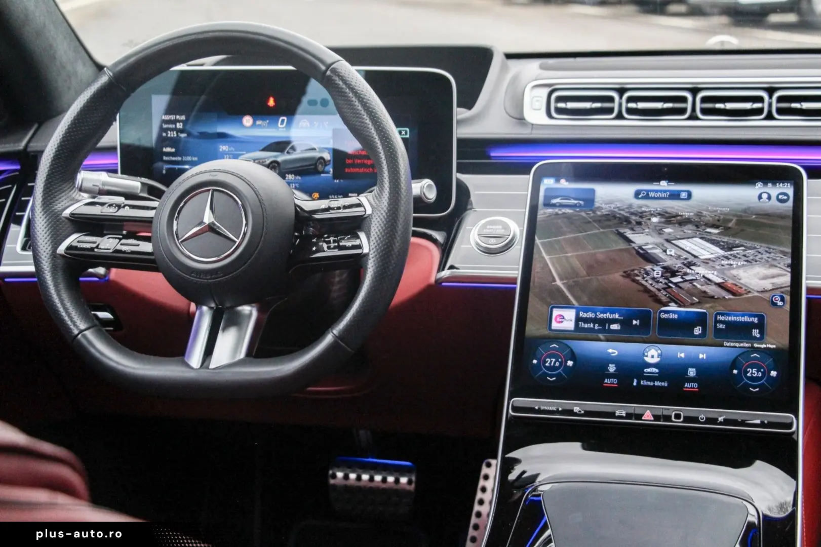 MERCEDES-BENZ S 350 d 4M INTERIEUR ROT ENERGIZING AMG Line