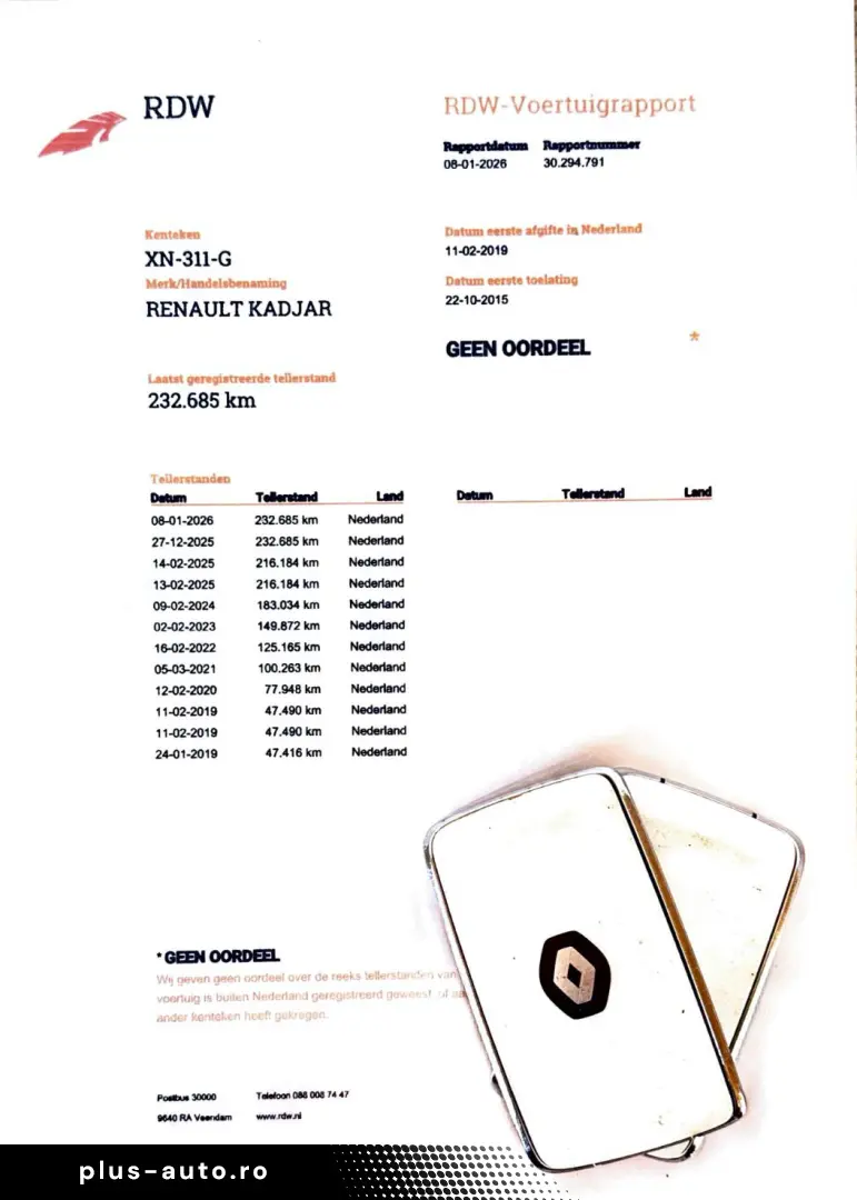 Renault Kadjar 1.5 dCi 110CP Euro 6   Garantie 12 Luni