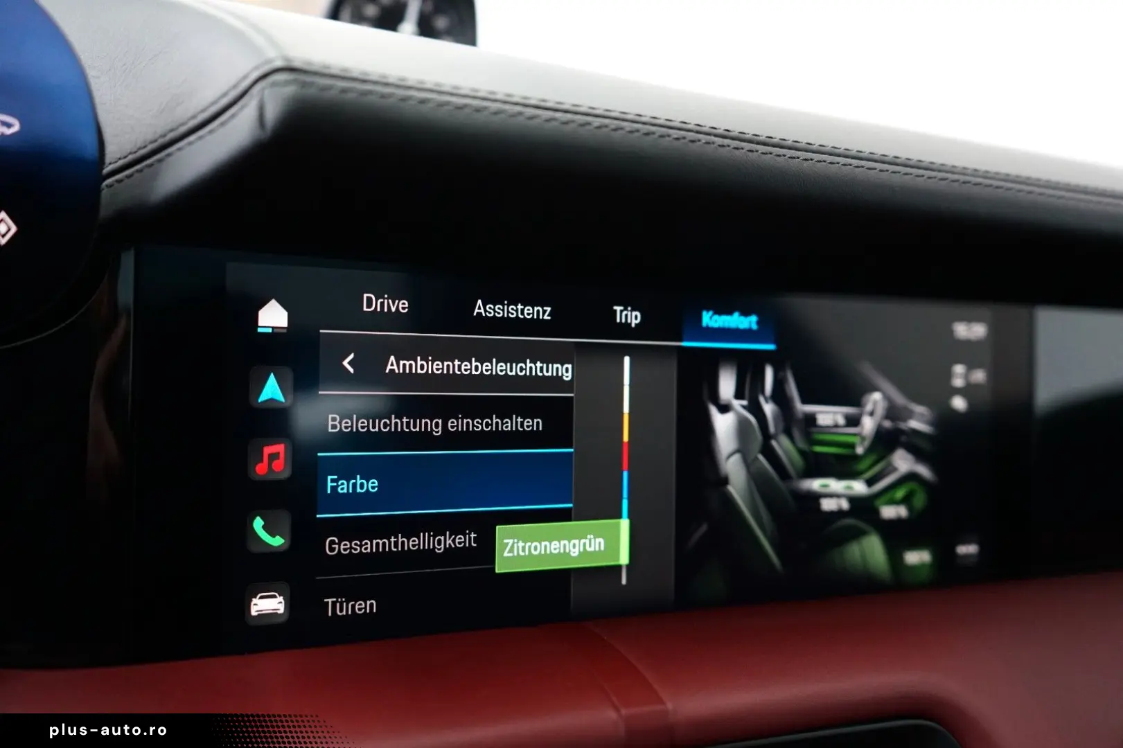 PORSCHE Taycan rot-rot LUFT PANO ACC 18W BOSE MATRIX 21z